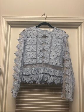 Endless Rose Light Blue Lace blouse